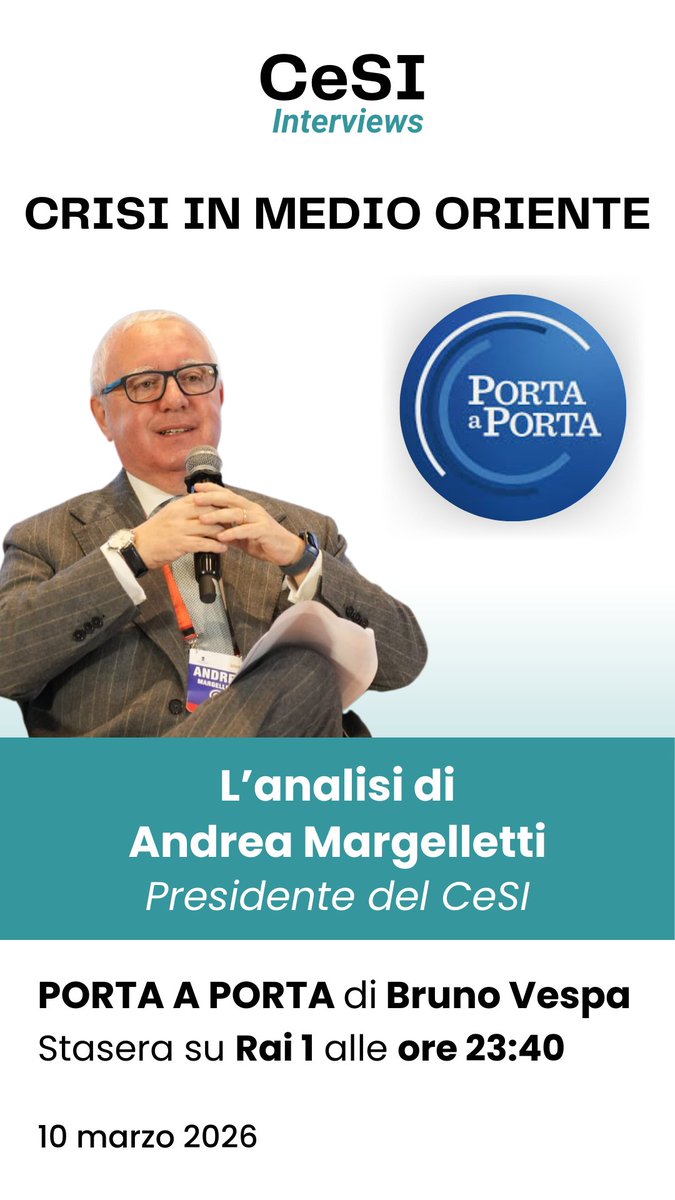 CeSI - Centro Studi Internazionali tweet media