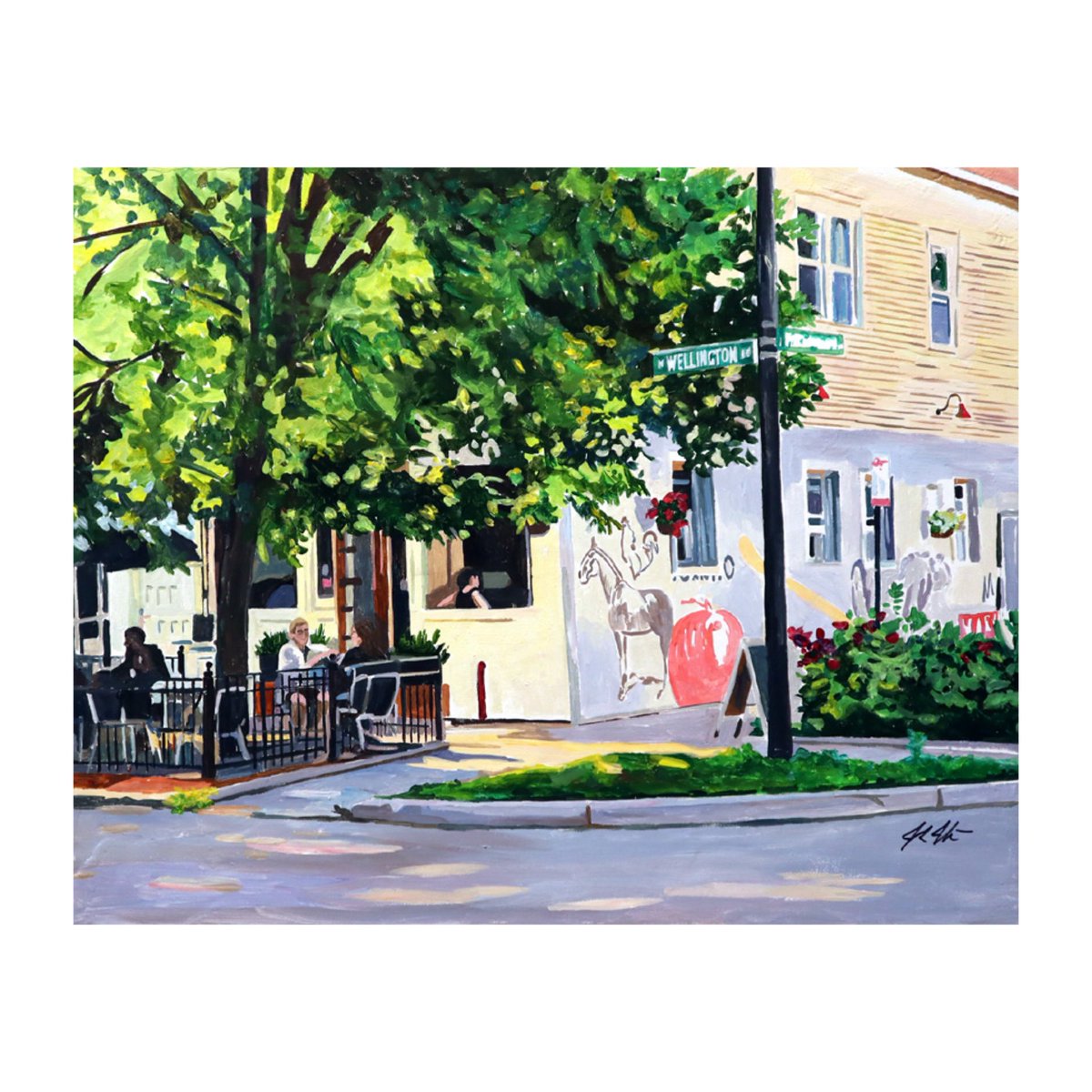 JoshMoulton's tweet image. Finished commissioned painting. “Farm Bar #2”
Acrylic on canvas. 24” x 30”
@farmbar_chi #chicago #farmtotable #painting