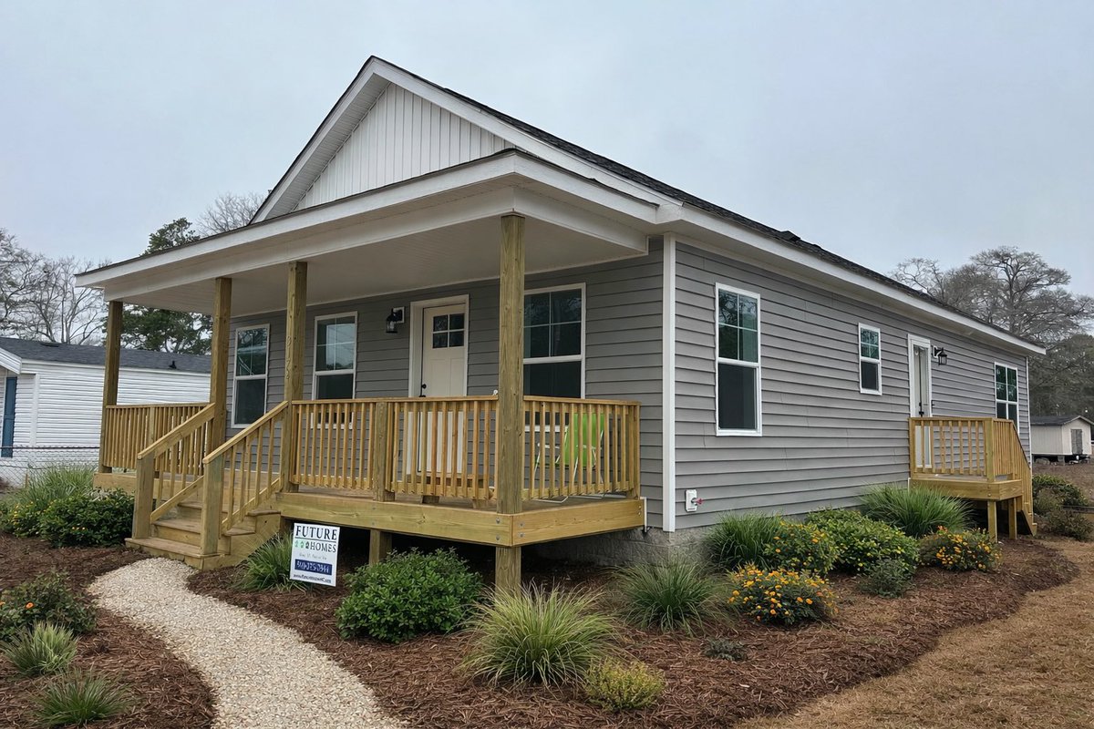 FutureHomesMod's tweet photo. The Sea Grove completed in Supply, NC. 🏡

This charming cottage-style home features 3 bedrooms, 2 baths, and 1,327 sq ft of thoughtfully designed living space.

Ready to build? Contact us for more info! https://t.co/d984m1FQOw