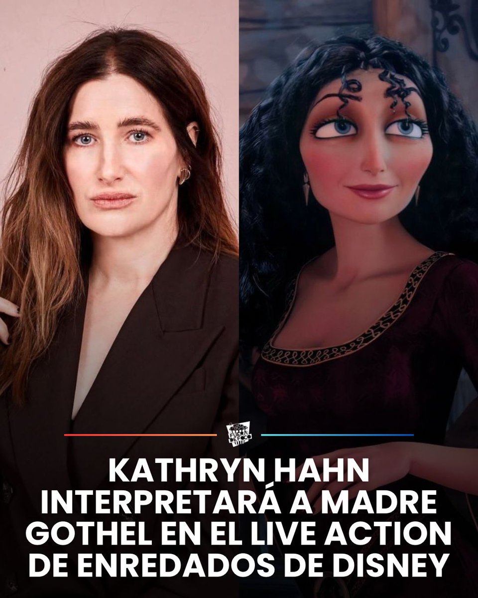 OFICIAL: A través de su cuenta de Instagram, Kathryn Hahn (Agatha All Along) confirma que interpretará el papel de MADRE GOTHEL en el live action de ENREDADOS (Tangled) que prepara Disney 🎬