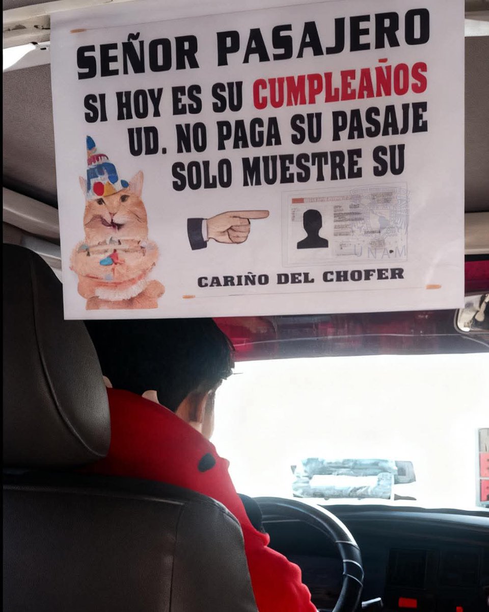 Que siempre le vaya bonito señor chófer.