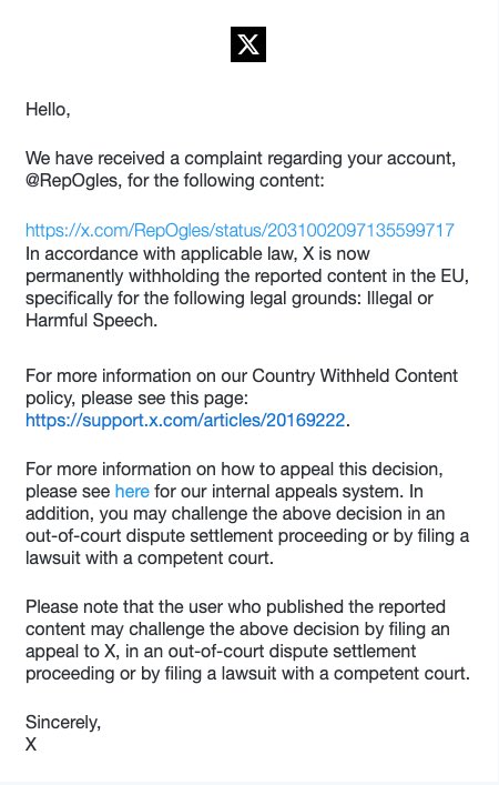 Rep. Andy Ogles tweet media