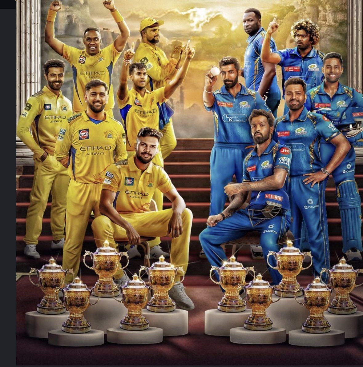 The two franchise with 5 IPL Trophies each has never competed &amp; will never compete with this Tinpot franchise