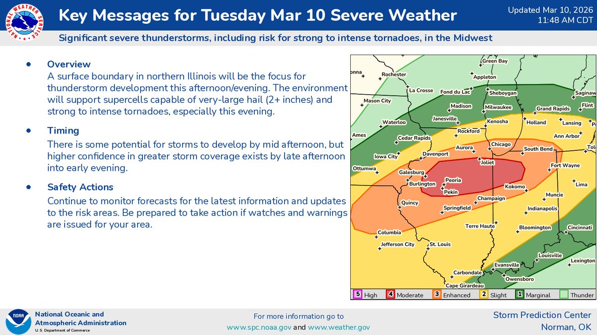 NWS Storm Prediction Center tweet media