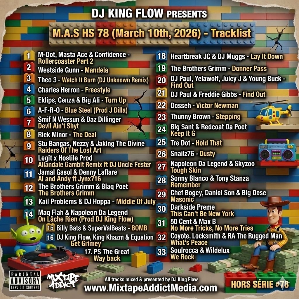 DJKingFlow's tweet photo. M.A.S - HS 78 💥 https://t.co/NDd7V7ZJ3V feat @MDotBoston @mastaace @WESTSIDEGUNN @TheoCartz @charlesherron30 @CenZaLuZine @bigaliofficial @WhoIsJamalGasol @DennyLaflare @KailProblems @DJHoppa @billybats @maqflah @napoleon_legend @KingKhazma @psthegreat @skyzoo @DarksidePreme 💥 https://t.co/u3jkLXVRgc