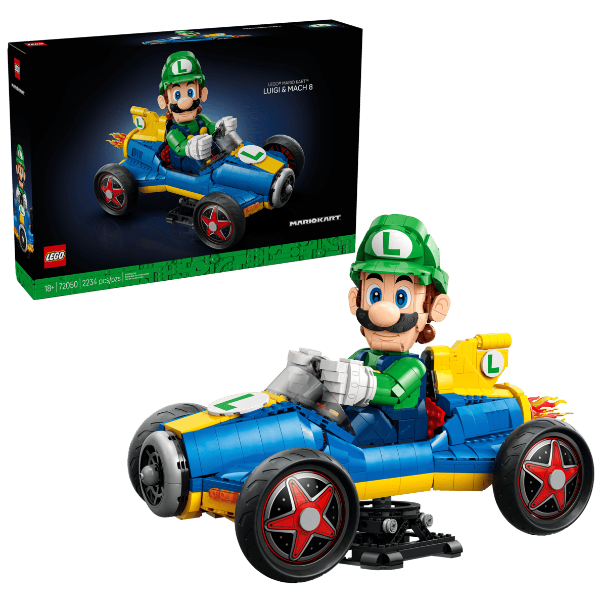 Nintendeal's tweet photo. LEGO Mario Kart – Luigi &amp; Mach 8 up for pre-order on the LEGO store: https://t.co/mKulxjZT3g #ad https://t.co/ivYlWZjM4j