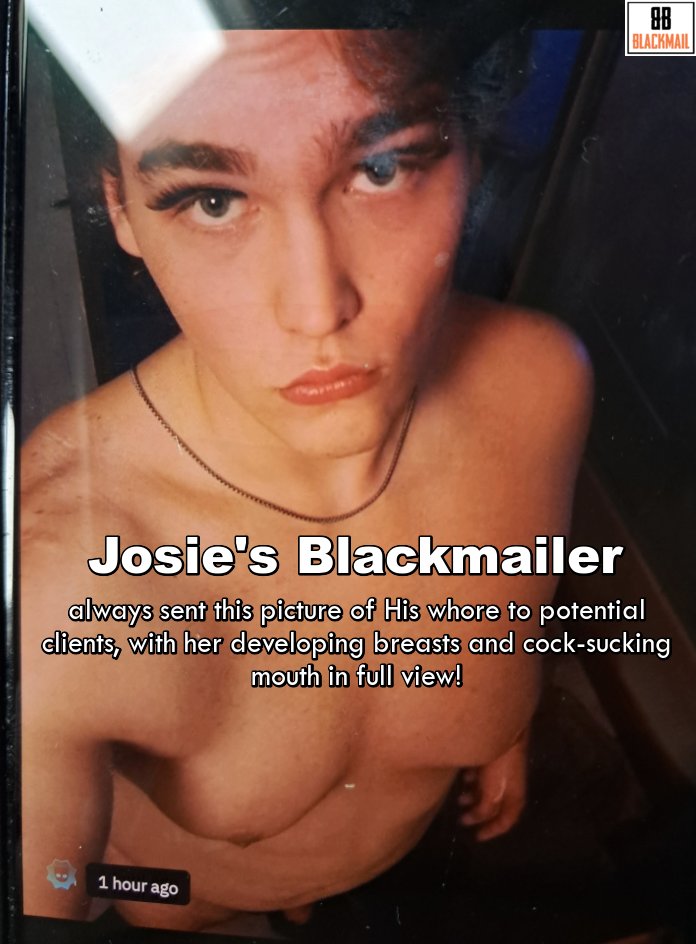 princessca34494's tweet photo. Do you think being #blackmailed and #repurposed is #glamorous or exciting? Take a look at Josie from PA.  Her #Blackmailer sends her pictures to random #strangers as if she were nothing more than meat. You can learn more about her journey here: https://t.co/GBylvj5Usf https://t.co/mfljMngr8m