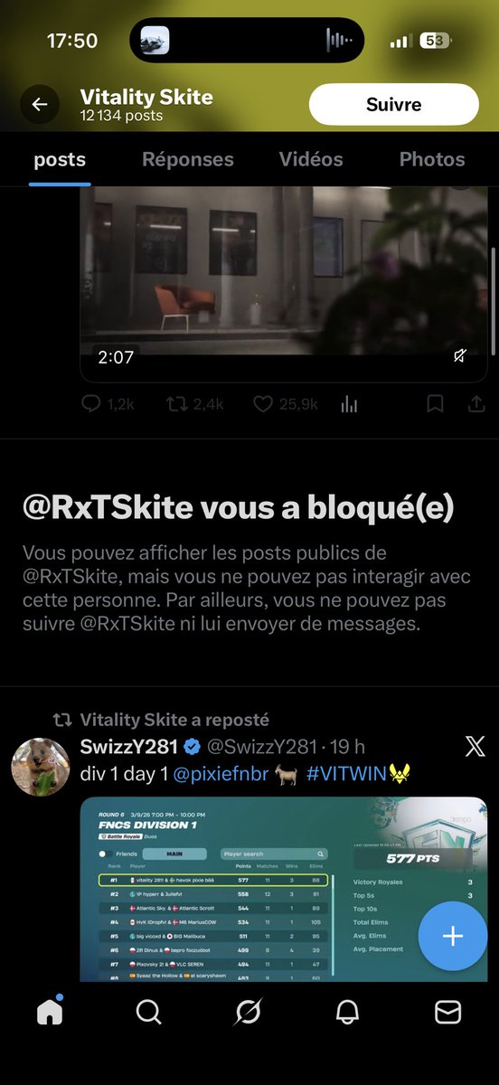 J’ai jamais su pk sah mais skite m’a bloquer big palmarès pour moi