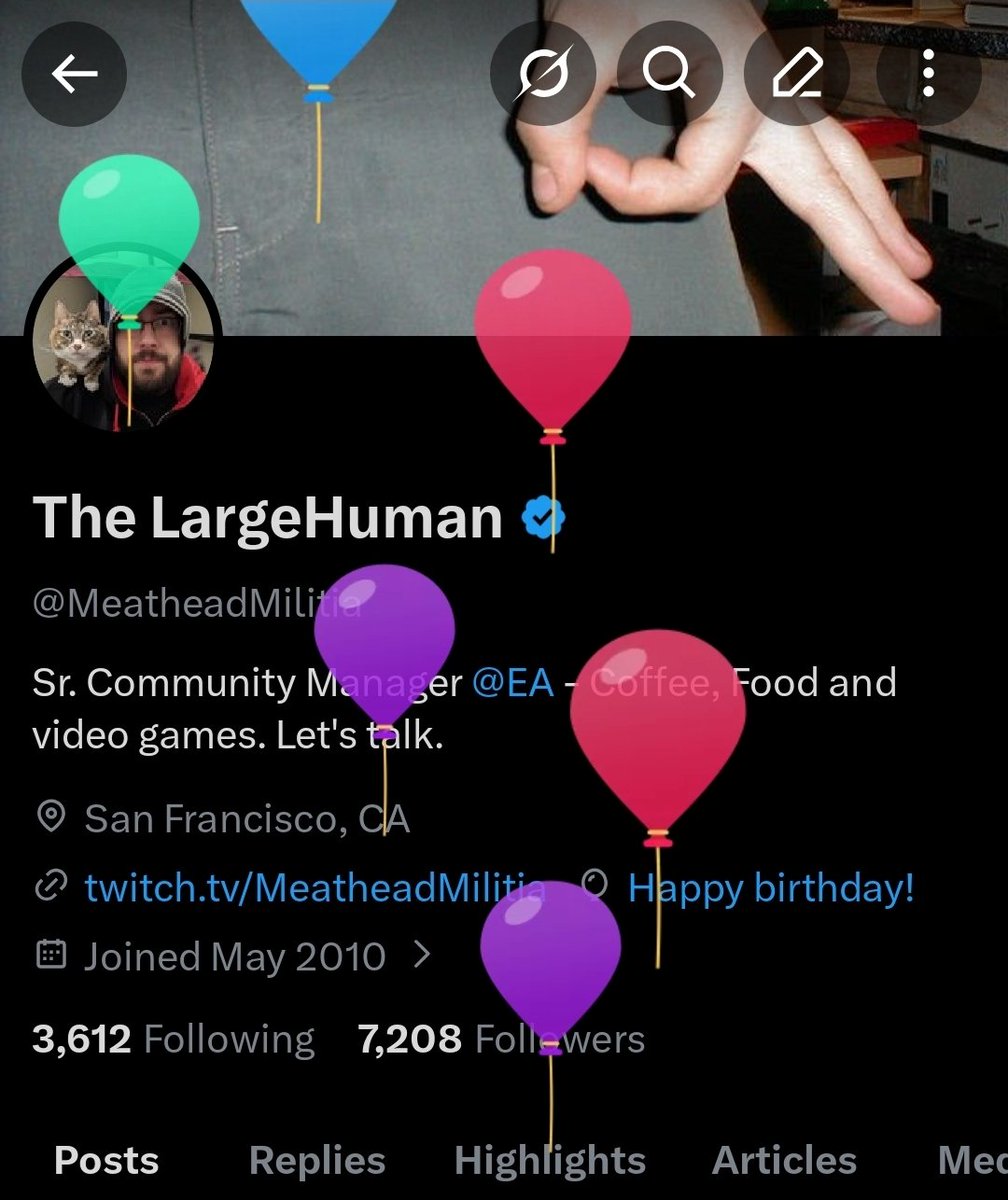 The LargeHuman tweet media