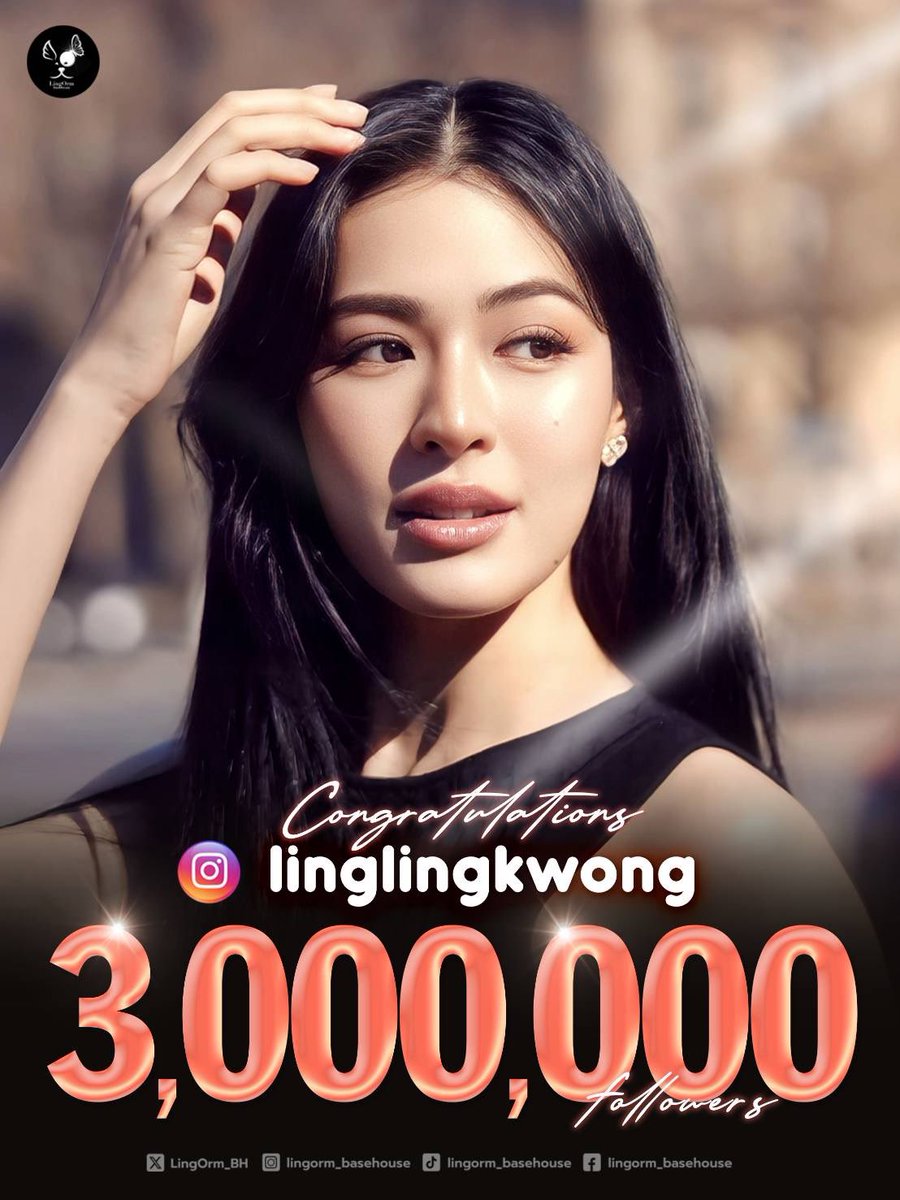 𝐂𝐨𝐧𝐠𝐫𝐚𝐭𝐮𝐥𝐚𝐭𝐢𝐨𝐧𝐬 𝐅𝐨𝐫 𝟑 𝐌𝐢𝐥𝐥𝐢𝐨𝐧 𝐟𝐨𝐥𝐥𝐨𝐰𝐞𝐫𝐬 𝐨𝐧 𝐈𝐧𝐬𝐭𝐚𝐠𝐫𝐚𝐦  🎉🎉🎉

ขอแสดงความยินดีกับ “หลิงหลิง คอง” ที่ก้าวสู่ 3 ล้านผู้ติดตามบนแพลตฟอร์ม Instagram ได้อย่างสวยงาม 🌷

อีกหนึ่งก้าวสำคัญที่สะท้อนถึงความรัก การสนับสนุน และกำลังใจจากแฟนๆ