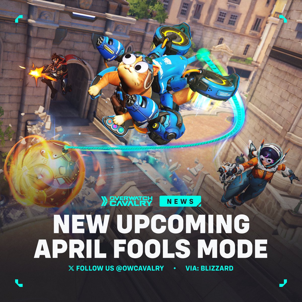 OWCavalry's tweet image. New Upcoming April Fools Mode in #Overwatch 👀

Dive into absurd googly-eyed shenanigans in 'Underwatch', a new arcade mode where physics break the rules and balance gets silly.

🗓️ Available: Apr 01 - Apr 13