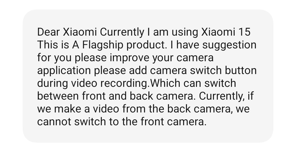 KrishanKantRa18's tweet photo. Dear @XiaomiIndia @Xiaomi @XiaomiHyperOS_ please look into this. Please Add this feature https://t.co/bjjCcLsYcV