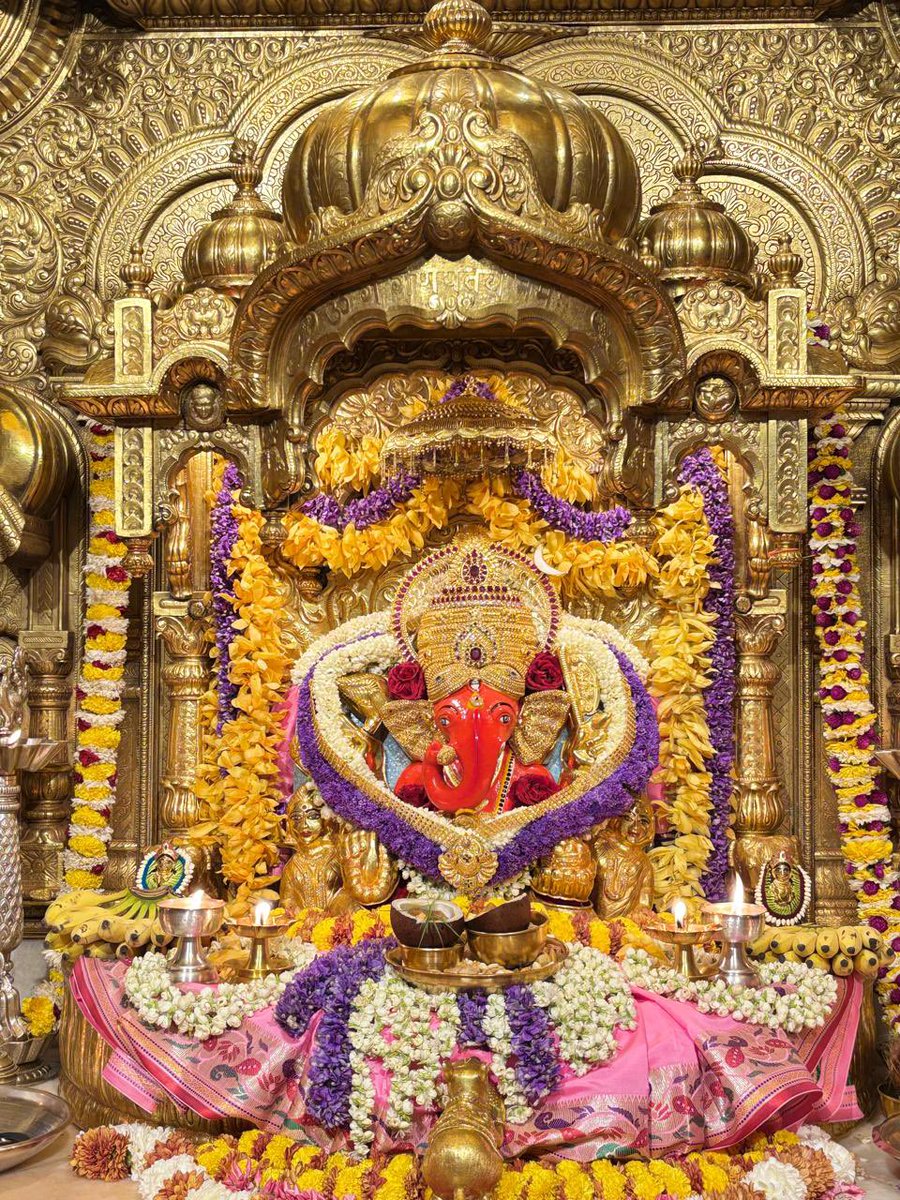 🙏गणपती बाप्पा मोरया 🌺 मंगलमूर्ती मोरया 🙏 सायंकालीन आरती के दर्शन 

🙏Ganapati Bappa Moraya 🌺 Mangalmurti Moraya  🙏 10/03/2026
