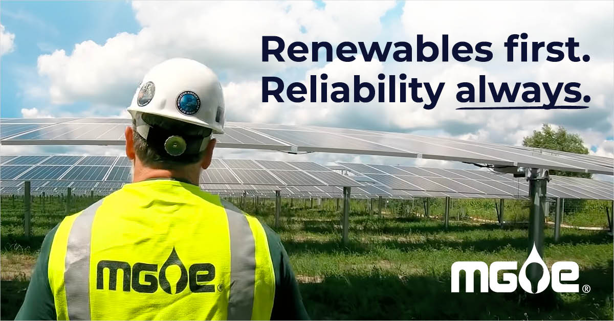MGEMadison's tweet image. 🌱 MGE puts renewables first—growing solar, wind and battery storage—while keeping power safe, reliable and affordable.

🔗 Learn more about our commitment to #responsible #sustainable #reliable energy at mge.com/RSR.