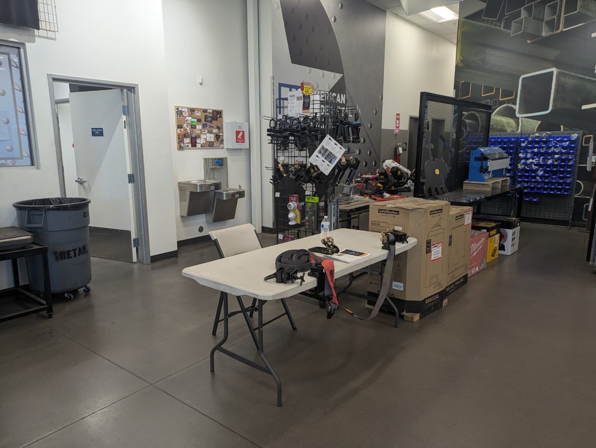 SECUREtool's tweet image. Director of Sales, Scott Holbrook, visited IMS HQ in Phoenix, meeting/training the outstanding staff and clients of Industrial Metal Supply on how our innovative #AnyMount improves #cargocontrol safety and efficiency.