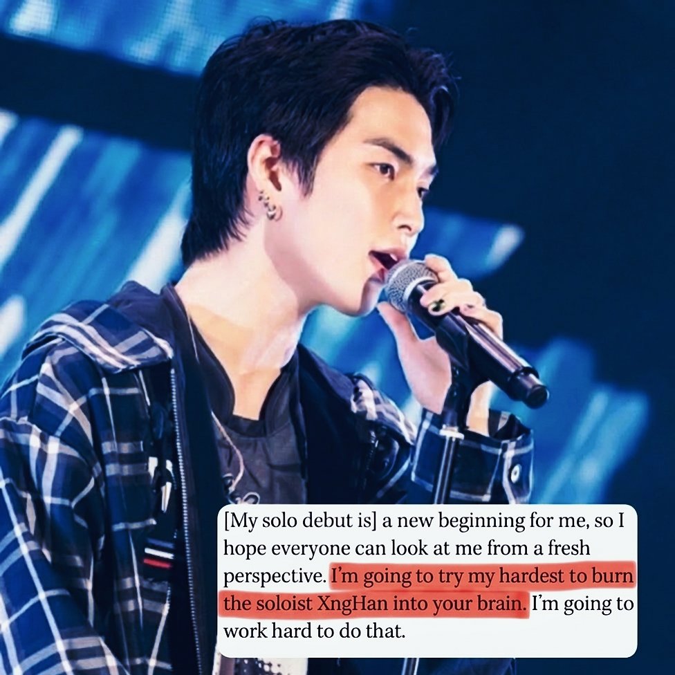 Seunghan has made it clear. Let’s remember his words and respect the effort, passion and dedication he’s putting into this journey. Let’s support the soloist XngHan as he works hard to leave his mark. Let’s not forget it.