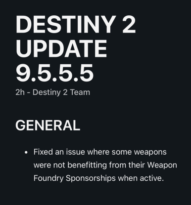 really guys.. one line of patchnotes..