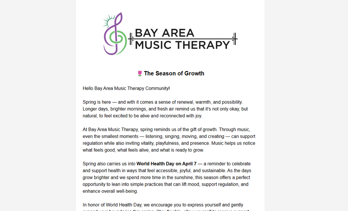 BayAreaMusicTx's tweet photo. Embrace Growth, Joy, and Musical Connection 🌟 Our Spring Newsletter - https://t.co/vhhb3pnCUZ https://t.co/KDz3p3BCcj
