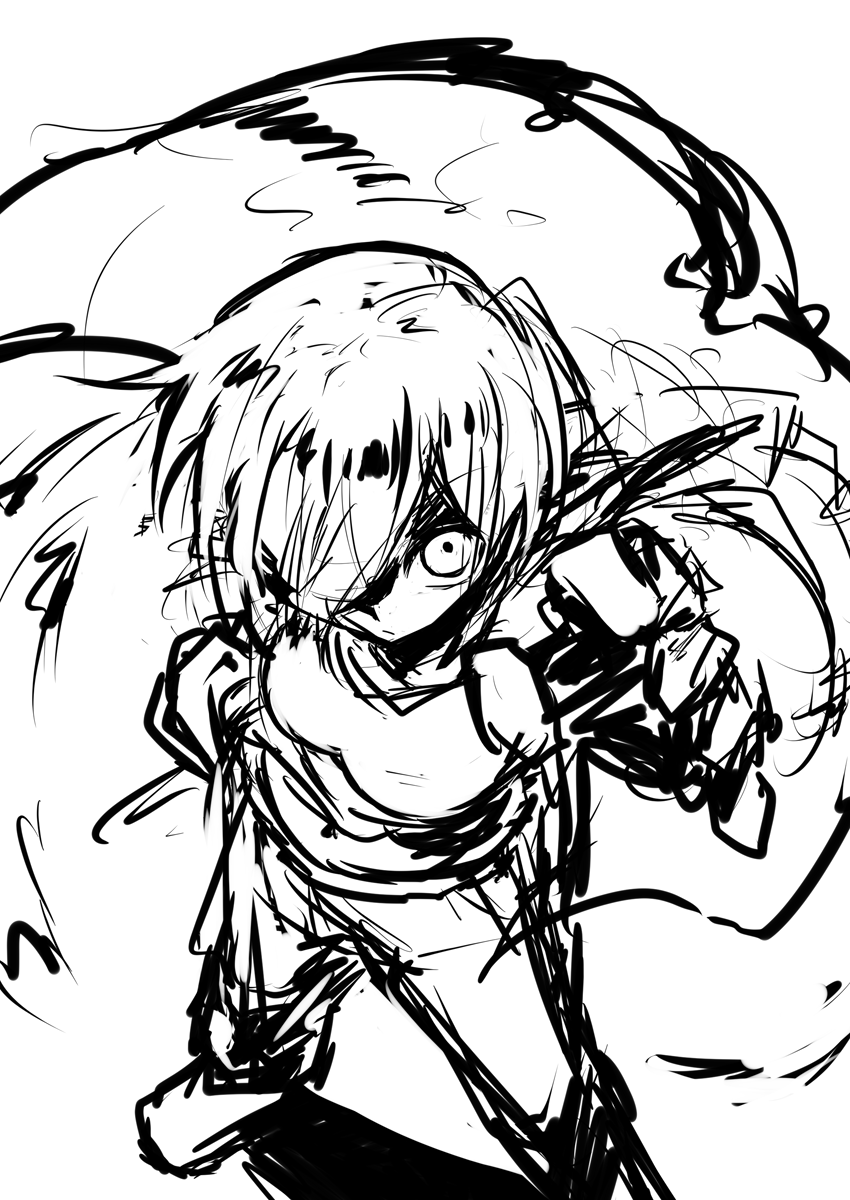 正統派金髪美少女エルフちゃん落書き