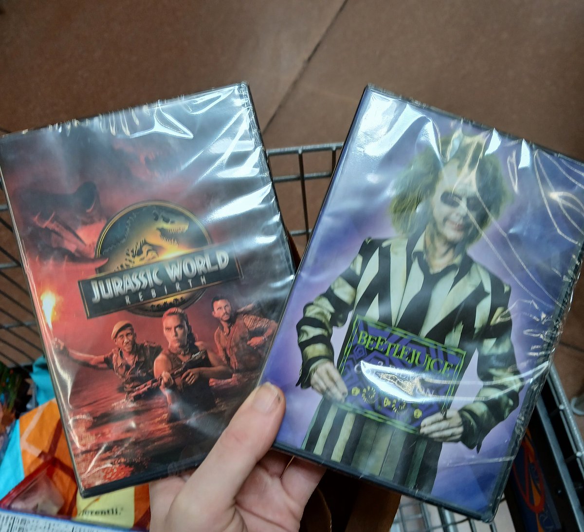 KeithPriceJr's tweet photo. Sunday, March 1st, I bought 2 new DVDs from #Walmart for the first time in years! I bought the new #JurassicWorldRebirth and double disc set of #Beetlejuice and #BeetlejuiceBeetlejuice for only $14.99 each! On sale!
#DVDs #DVDCollector #DVDCollection #WalmartDeals https://t.co/RhFw1OJh3u