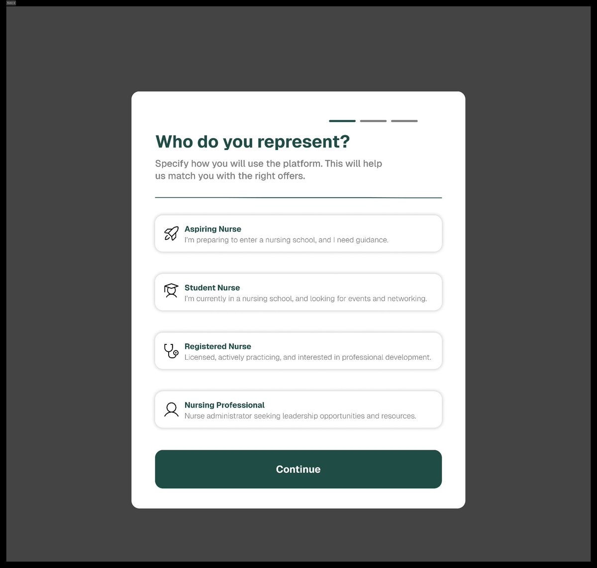 Day 18 of posting on X
A user selection form page/registration page.
What do you think about this?
Honest reviews are well appreciated!
#DesignWithOlúwabámisé
