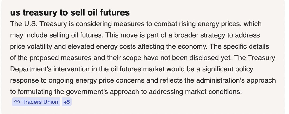 StephenKalil's tweet image. Trump Admin @USTreasury likely  now engaged in selling #oil futures. Part of 'broader strategy' to bring down prices. It's a de facto price discovery suppression scheme. 
#Algos #Headlines-aka #FakeNews #IEA 
#com #oott