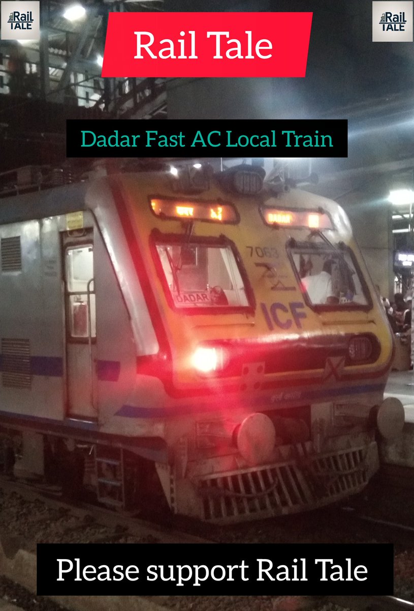 RailTale1's tweet image. Good night Doston from AC Dadar Fast Local | Rail Tale #railtale #Dadar #Localtrain #AC