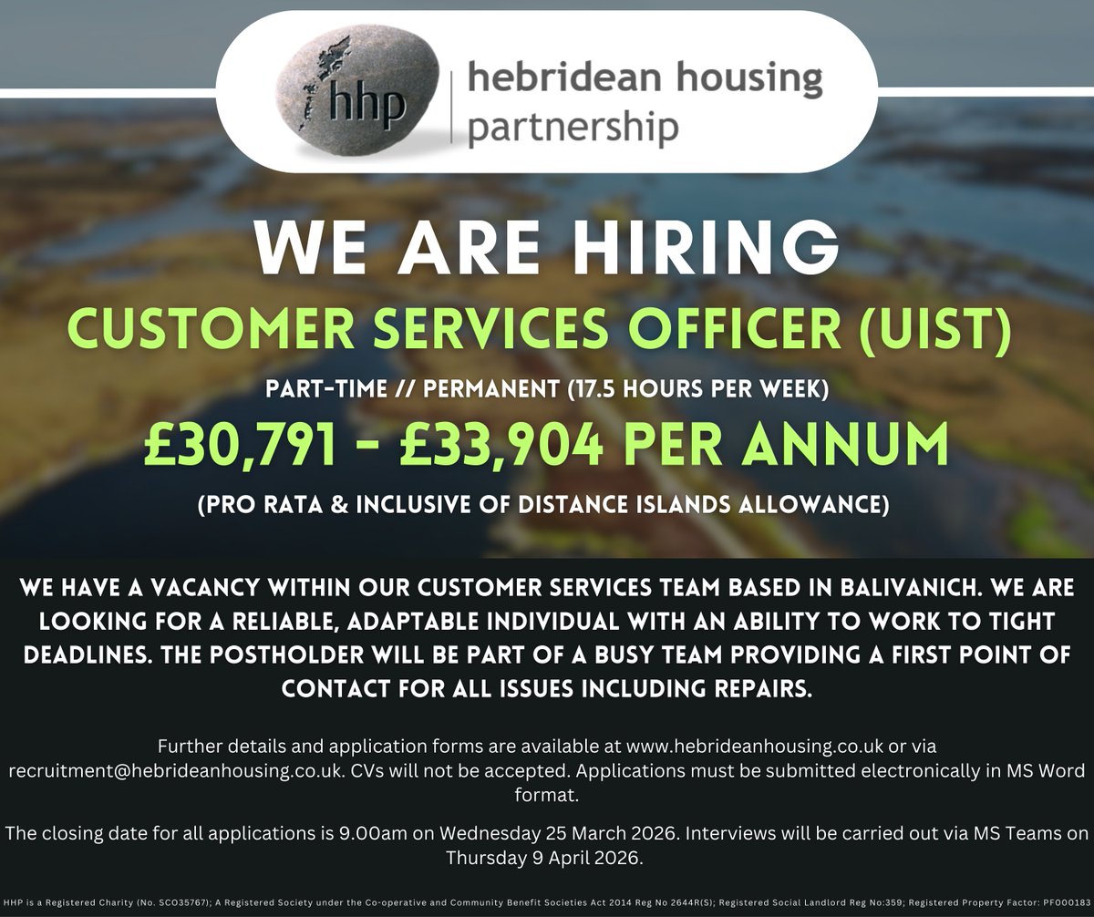 Hebridean Housing Partnership tweet media