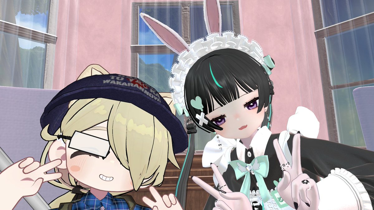 soul096's tweet photo. 3/10に推しイベ（#VRC_みみみみ）に帰宅しました！勝ち申した！実家のような安心感！今回もめちゃ楽しみました！行けたことが嬉しすぎて様子のおかしい2人でしたが、終始おかしかったですｗ同卓の山中さんありがとう！これからも帰宅できるよう挑戦し続けます！ https://t.co/ltfGQqGFbB