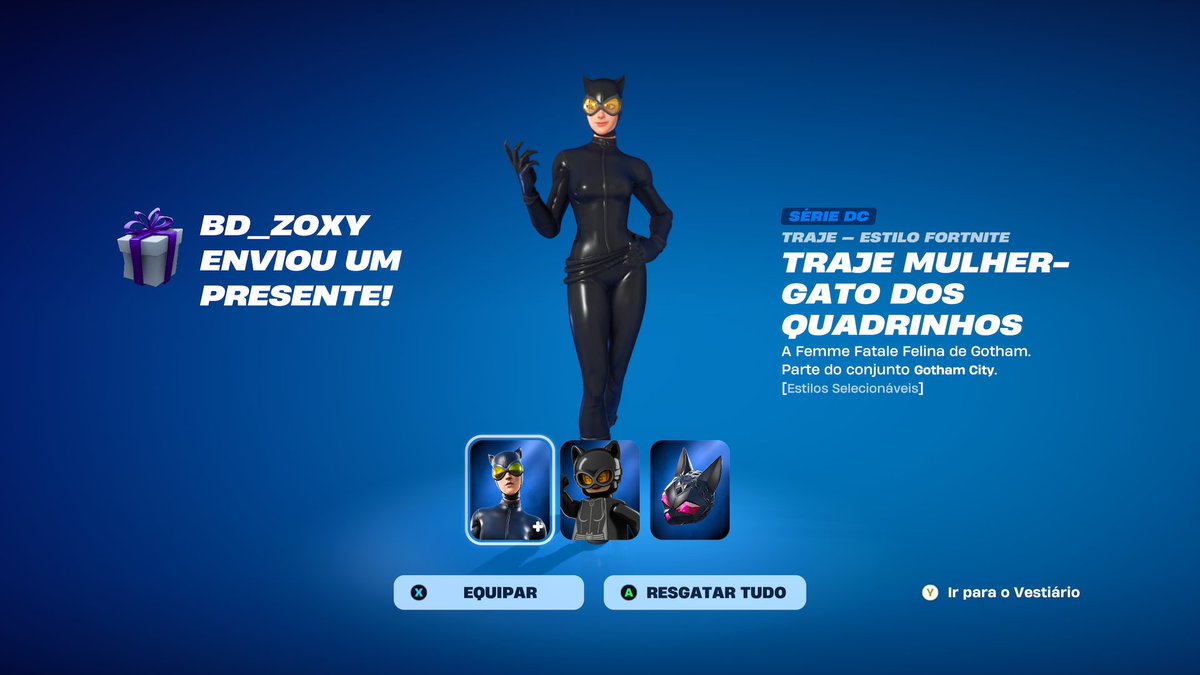 CrazyHardyFan's tweet photo. Thank you so much @Zoxy____ @RookOfficial_ for the Catwoman skin that I won in the giveaway 🖤 #ZoxyLegit #RookLegit https://t.co/lMV3Qky9mC
