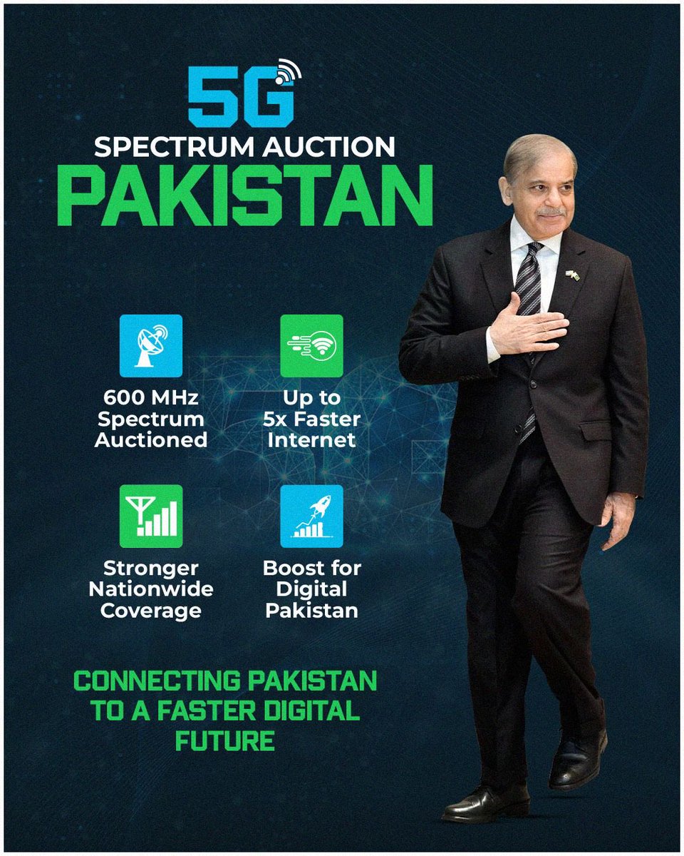 wahabshahzad3's tweet photo. A new era of technology and innovation begins with the arrival of 5G in Pakistan🇵🇰
This adv will open new doors for businesses,especially in the IT sector. As an IT company, we see immense potential in how 5G will accelerate digital growth.

#ThankYouShehbazSharif #5GforPakistan https://t.co/VuTUf61zw2