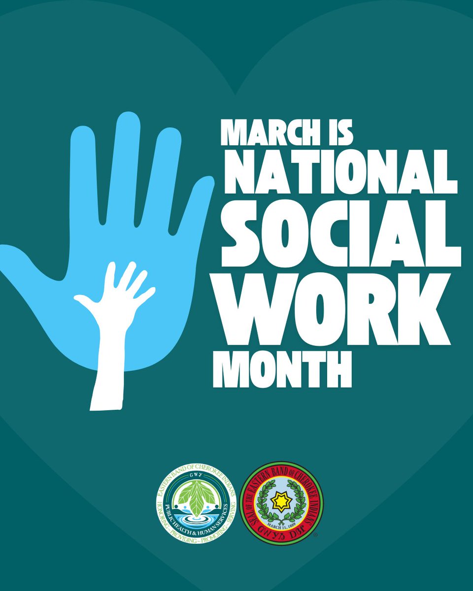 March  is National Social Work Month! This month, we pause to honor all the  dedicated social workers who serve in the EBCI Public Health and Human  Services Division.
Learn More: phhs.ebci-nsn.gov/2026/03/10/ebc…