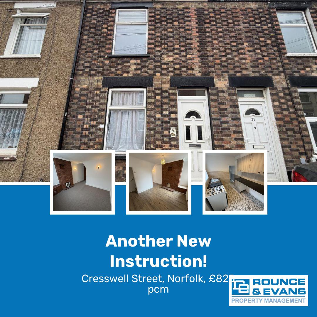 🤩 NEW PROPERTY 🤩
📍Cresswell Street, Norfolk
🏡 2 Bed Terraced House £825 pcm
🛀 Bathrooms: 1
📅 Available 11/03/2026

For further info, please visit: psh.pt/cicf94tu

Contact Us! 
📞 01553 401580 
📧 lettings@rounceandevans.co.uk

#rounce