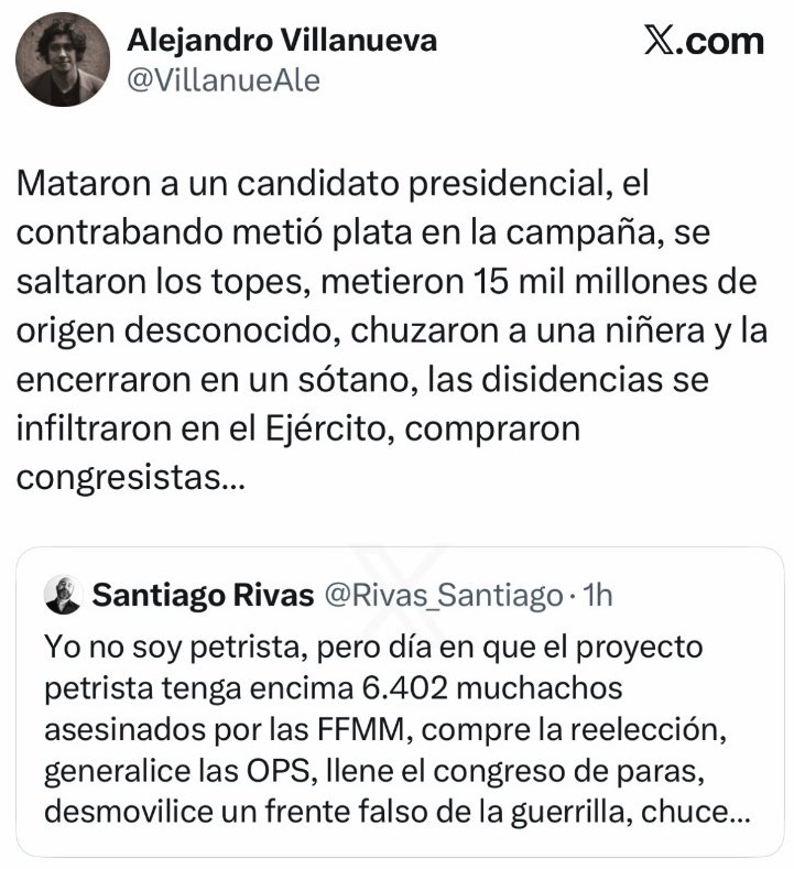 itamaria83's tweet photo. Muy delicada la acusación que hace @VillanueAle, director del medio @DesigualCol. Si no tiene fundamentos, como parece porque se le borró el trino, qué falta de ética, de seriedad, de rigor y de pantalones para sostener sus propias afirmaciones. La credibilidad en el subsuelo. https://t.co/TPjS74D4Mp