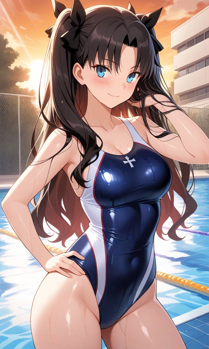 SNoitra889's tweet image. ¡Buenas tardes!
¿Cómo va su día Martes?
Por mi parte bien y entrando al turno tarde
Rin recién termina de entrenar en la piscina de la escuela
Se la ve de muy buen humor☺️

#ToshakaRin #遠坂凛 #FateSeries #AIart #AIイラスト