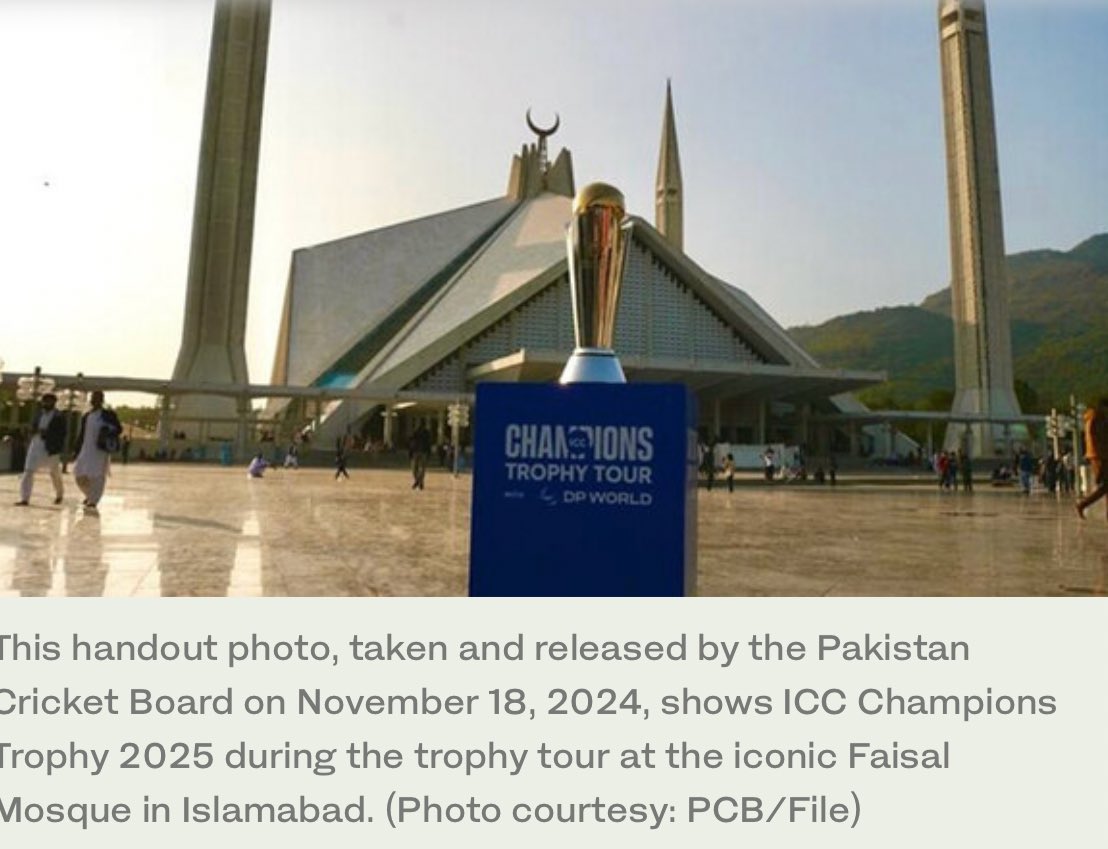 Iam_Rohit_G's tweet photo. ICC Trophy Taken to Faisal Mosque, Islamabad : No Outrage

ICC Trophy Taken to the Shrine of Hazrat Ali in Mazar, Afghanistan : No Outrage

ICC Trophy Taken inside Hanuman Temple by Surya Kumar Yadav (OBC) : Non Stop Outrage by Congress and Pakistanis..

They are not able to digest India's Dominance in World Cricket!!