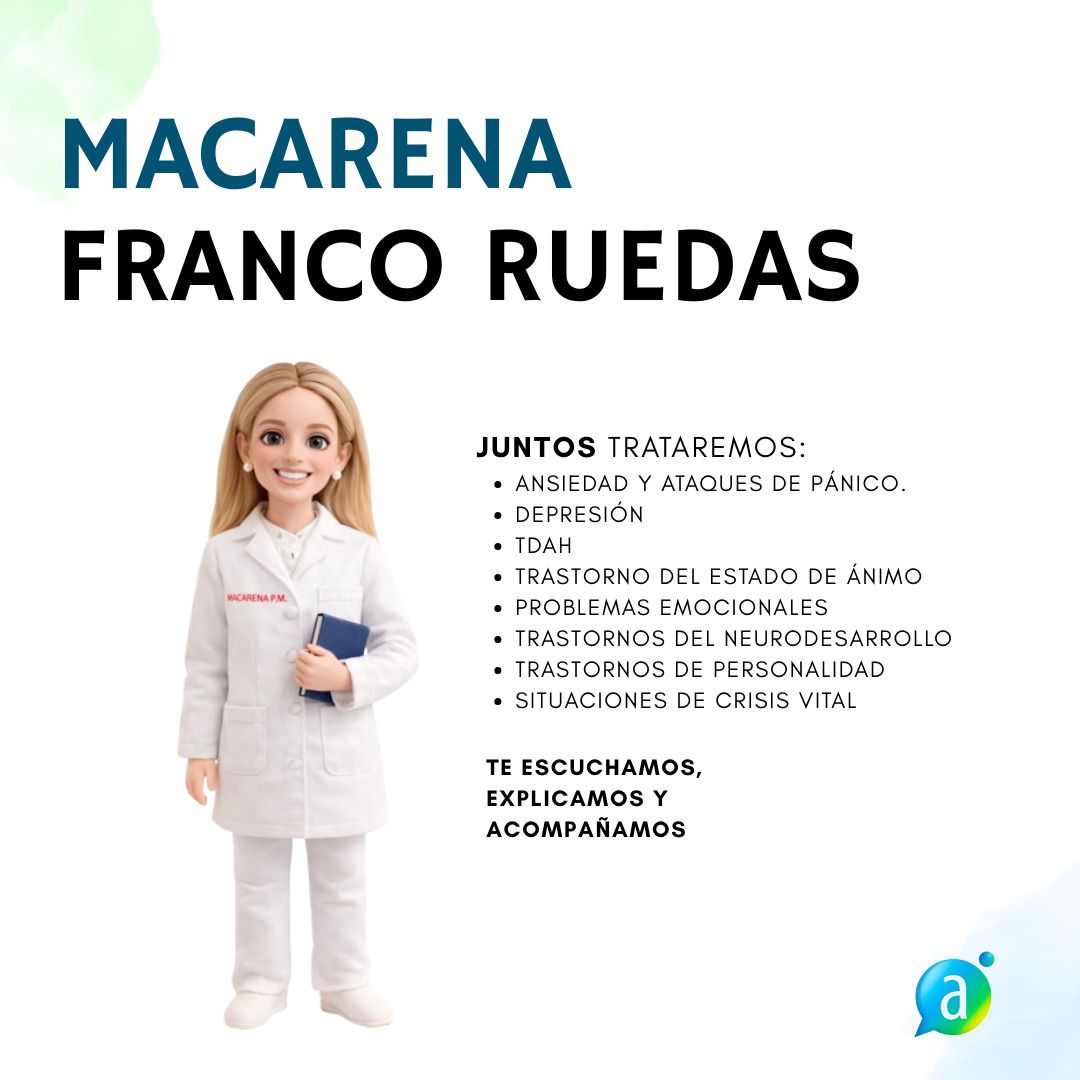 AlphilPsicologo's tweet photo. En Alphil Psicólogos seguimos creciendo 💙

Damos la bienvenida a la psiquiatra Macarena Franco Ruedas, que se une a nuestro equipo para acompañarte en momentos donde la mente necesita más apoyo y guía.

Pedir ayuda también es valentía. Estamos aquí para ti. 🤍

#Psicología https://t.co/boXWbIyKp9