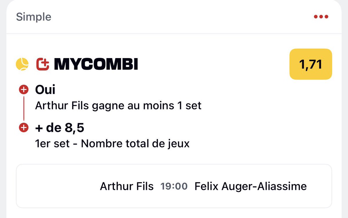 #𝗠𝗢𝗡𝗧𝗔𝗡𝗧𝗘_𝗗𝗘𝗦_𝗕𝗥𝗔𝗩𝗘𝗦🪖 

𝗘́𝘁𝗮𝗽𝗲 𝟮 🪜

🎯𝗢𝗯𝗷𝗲𝗰𝘁𝗶𝗳 : 𝗫𝟱

➡️𝗙𝗶𝗹𝘀 𝗴𝗮𝗴𝗻𝗲 𝗮𝘂 𝗺𝗼𝗶𝗻𝘀 𝟭 𝘀𝗲𝘁 &amp; +𝟴,𝟱 𝗷𝗲𝘂𝘅 𝗱𝗮𝗻𝘀 𝗹𝗲 𝗽𝗿𝗲𝗺𝗶𝗲𝗿 𝘀𝗲𝘁 | @𝟭,𝟳𝟭

💰𝟱𝟬,𝟬𝟬€ ➡️𝟴𝟬,𝟬𝟬€ ✅
💰𝟴𝟬,𝟬𝟬€➡️𝟭𝟯𝟳,𝟬𝟬€ ⌛

❤️ 𝘀𝗶 𝘁𝘂