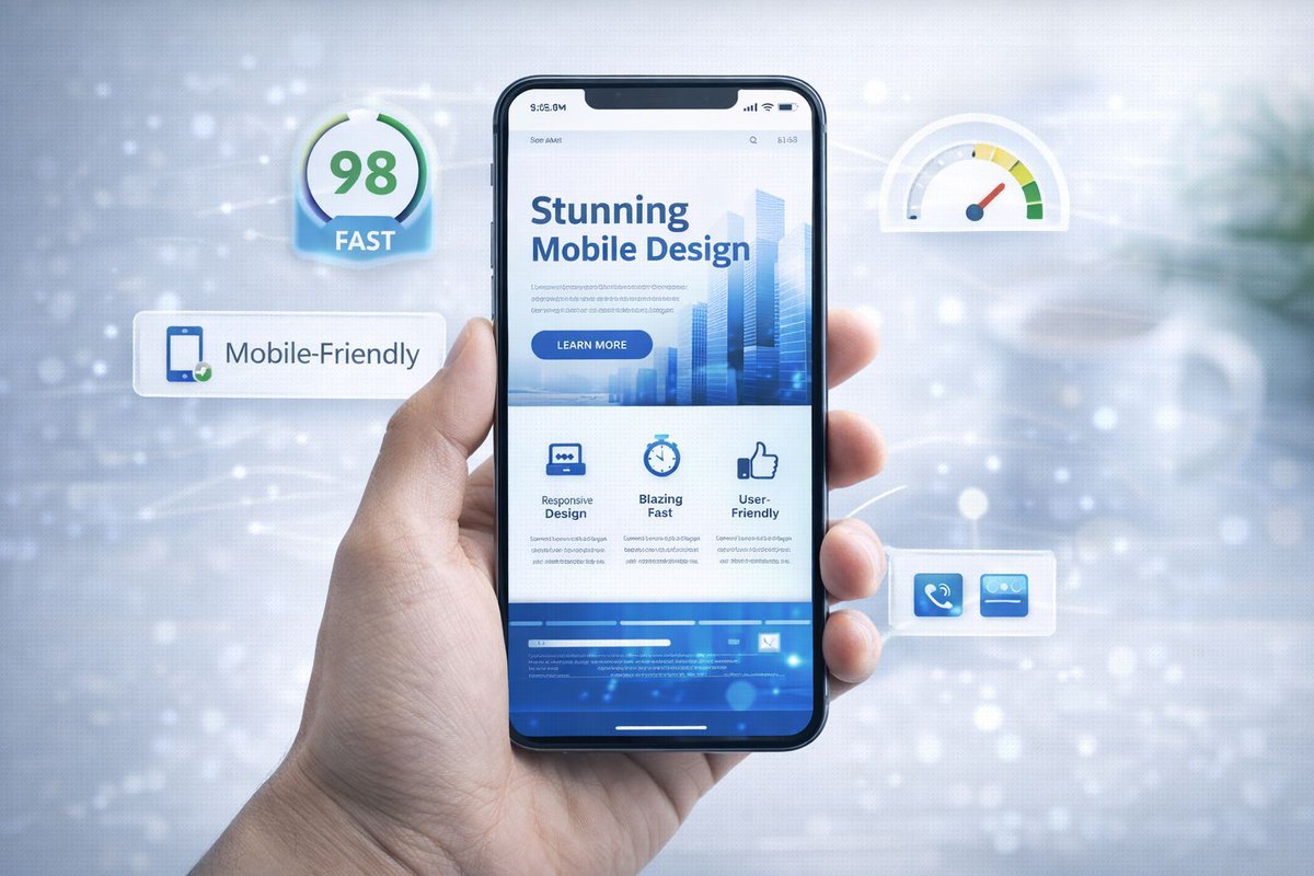 tweakedDesign's tweet photo. Pull out your phone. Visit your own website.
Over 60% of your visitors are doing exactly this.
If mobile is clunky or slow - they're leaving.
We build mobile-first custom websites designed for thumbs.
→ https://t.co/8KCSYIVXgJ
#MobileFirst #ResponsiveDesign https://t.co/2XA3gyrmrM