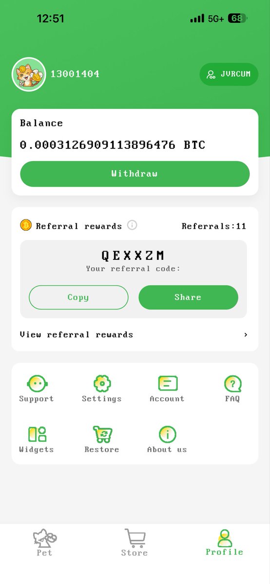 JSzymanski82589's tweet photo. Download ByPet and use my Code QWXXZM for free starting Bits and start mining bitcoin for FREE today https://t.co/hHuMXkVUux
