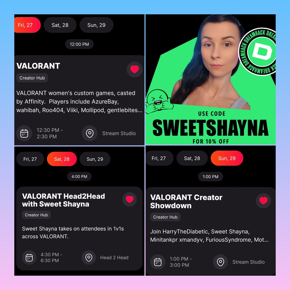 Sweet Shayna 🔜 DreamHack Birmingham tweet media