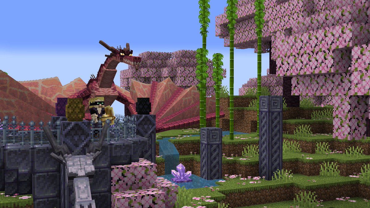 Wero_lovernite's tweet image. ⚡NOTICIAS ICE AND FIRE 2⚡
Tenemos las primeras imágenes oficiales del ⚡DRAGON ELECTRICO⚡ y algunas de sus nuevas variantes. 
-Morado🟣
-Bronce🌟
-Amatista Rosa🌸
-Black⚫
#minecrafr #minecraftmods #modsminecraft