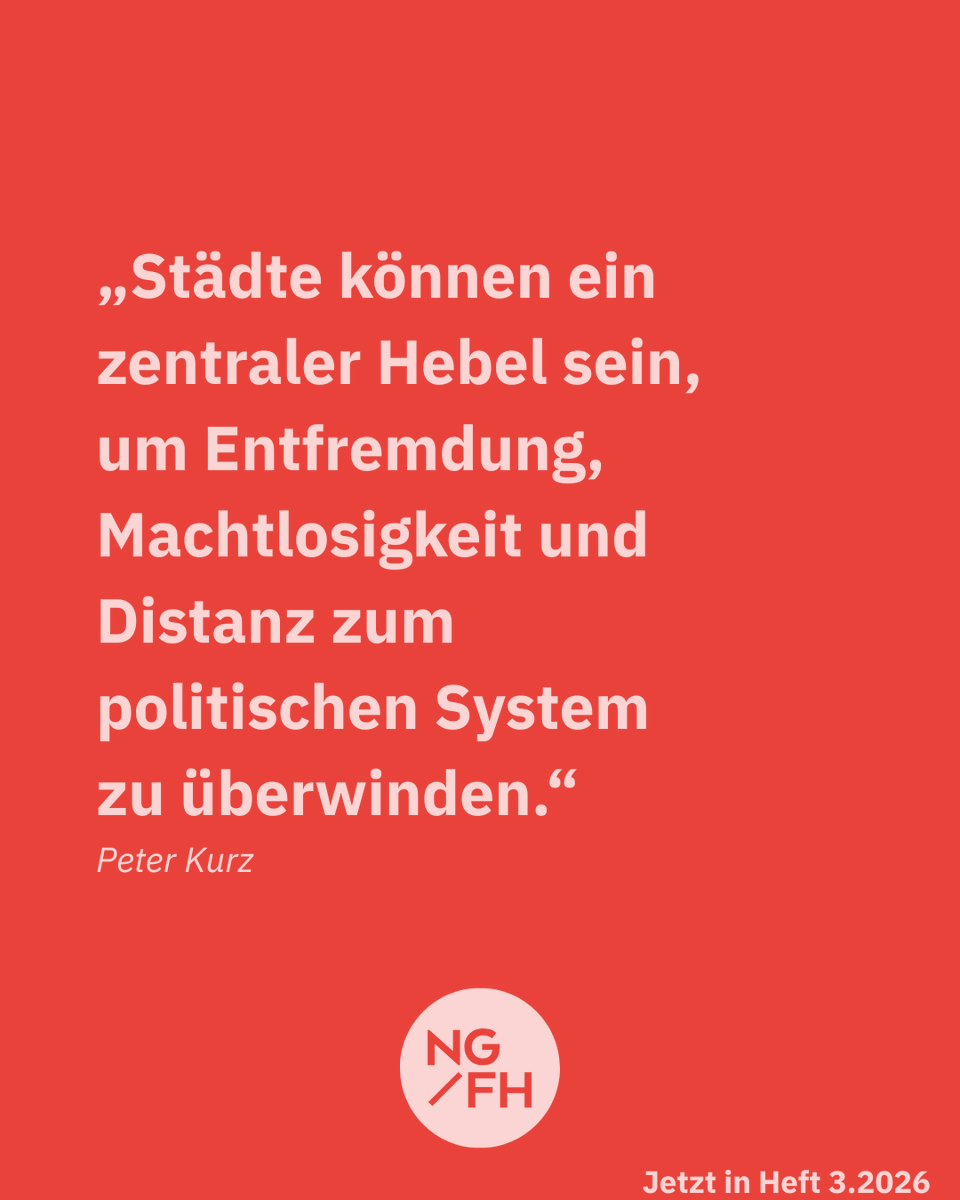 Neue Gesellschaft/Frankfurter Hefte tweet media