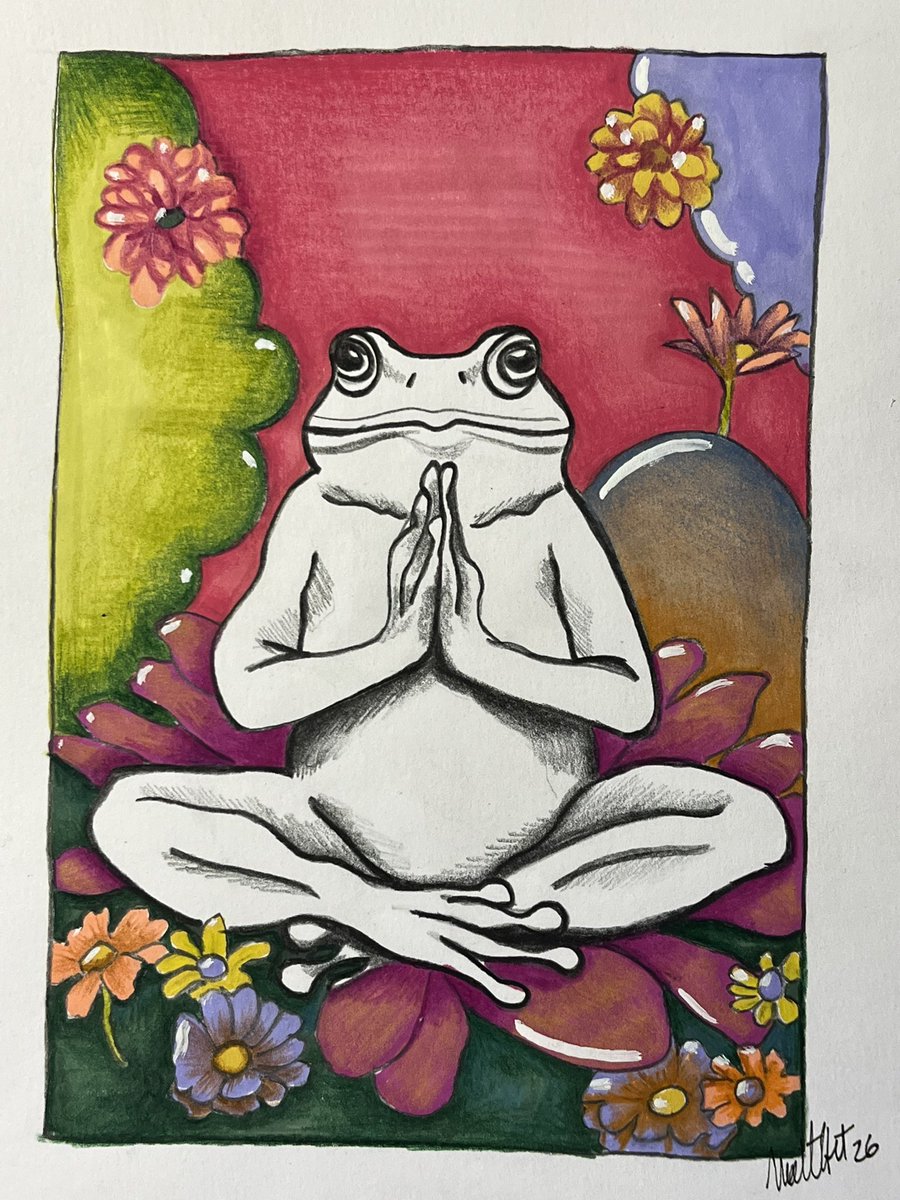 Esta también me representa. Medio sin querer salió serie de ranas. 🤷🏻‍♀️