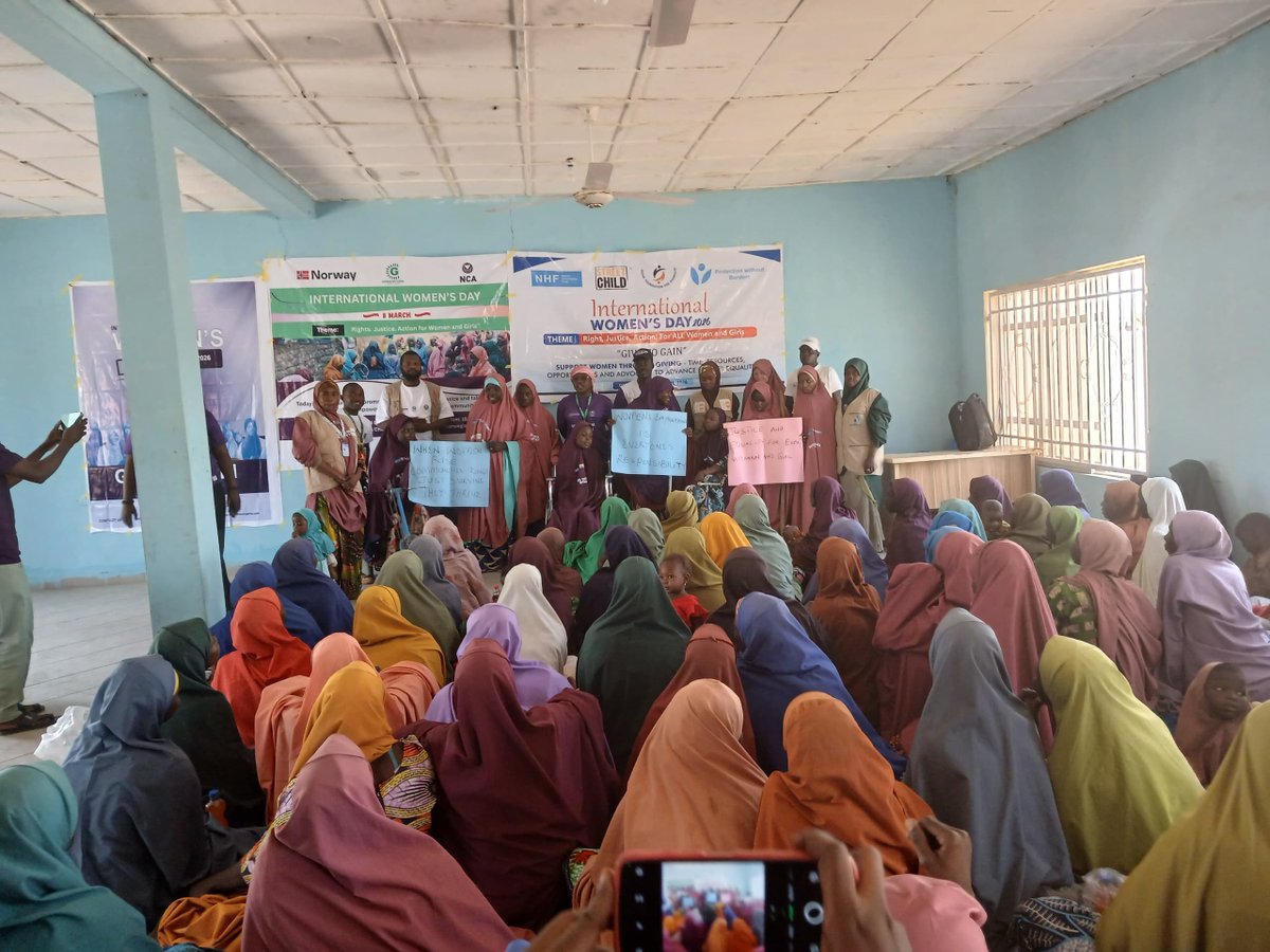 greencode12's tweet photo. Today, we proudly celebrated International Women’s Day in Dikwa LGA, Borno State, alongside our project participants, community members, and partners.

It was a moment to recognize the strength, resilience, and courage of women and girls who continue to inspire change within their families and communities. Together, we reaffirmed our commitment to empowering women, amplifying their voices, and promoting equality and dignity for all.

When women rise, communities thrive. 

#InternationalWomensDay
#IWD2026
#WomenEmpowerment
#Dikwa
#Greencode