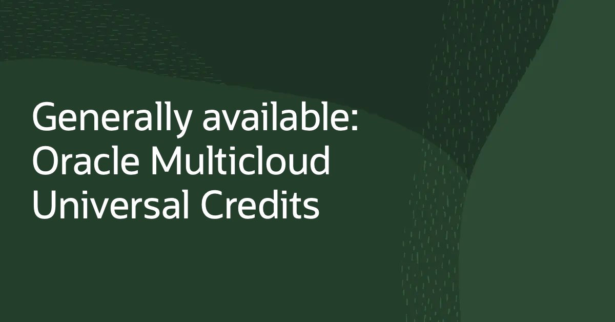 Oracle Cloud tweet media