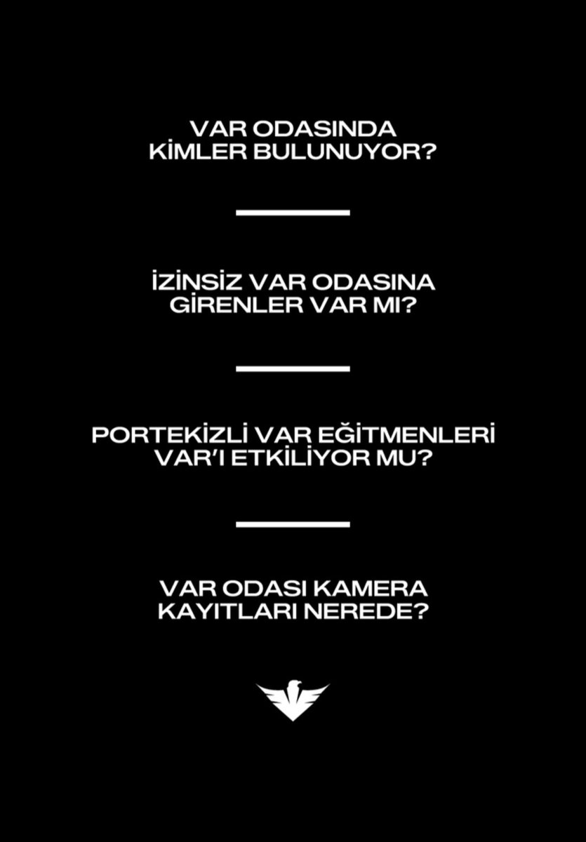 Klc1903Mhmt's tweet photo. Evet Türk halkı
Futbolseveler ve diğer süper lig takımları ( Gsliler hariç);
Türkiye süper ligin en başındaki @TFF_Org Kayıtları açıklamayarak VAR odasında nelerin dönd��ğünü örtbas etmeye çalışmaktadır.

AYIPTIR, YAZIKTIR, KUL HAKKIDIR

#KayıtlarNeredeTFF 
@TFF_Org  @MHK_Resmi https://t.co/H3lg7vaYqf