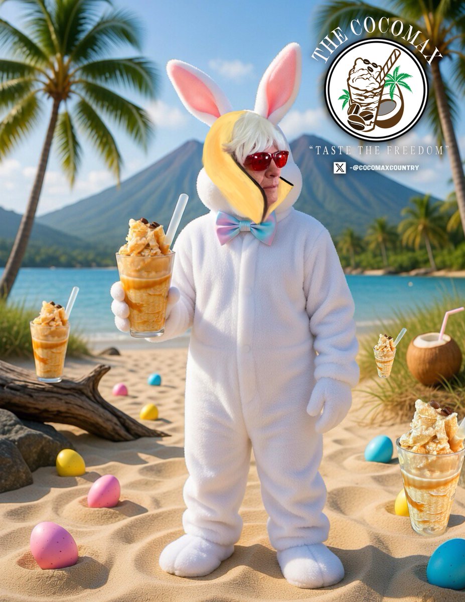 CocomaxCountry's tweet photo. This Easter week, find yourself a CocoMax. 

"Come for sunshine &amp; coffee. Stay for the CocoMax."
-@maxkeiser 🐰

BTC $71,280💥💥💥 https://t.co/wcdqtLOV6A