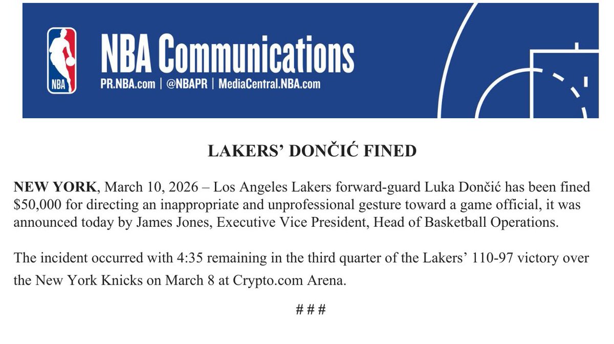 NBA Communications tweet media