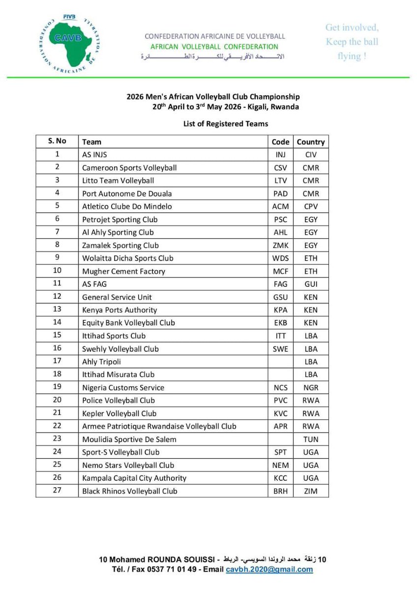 Uganda Volleyball Federation tweet media